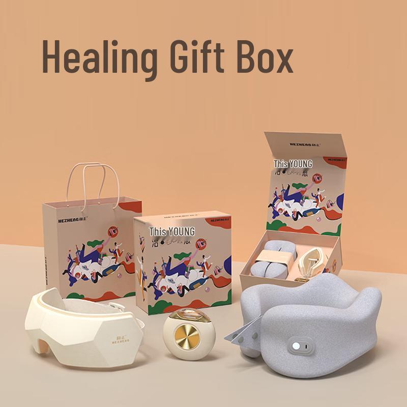 Heilendes Geschenkbox mit Massagegerät, Faszienpistole & Rasierer