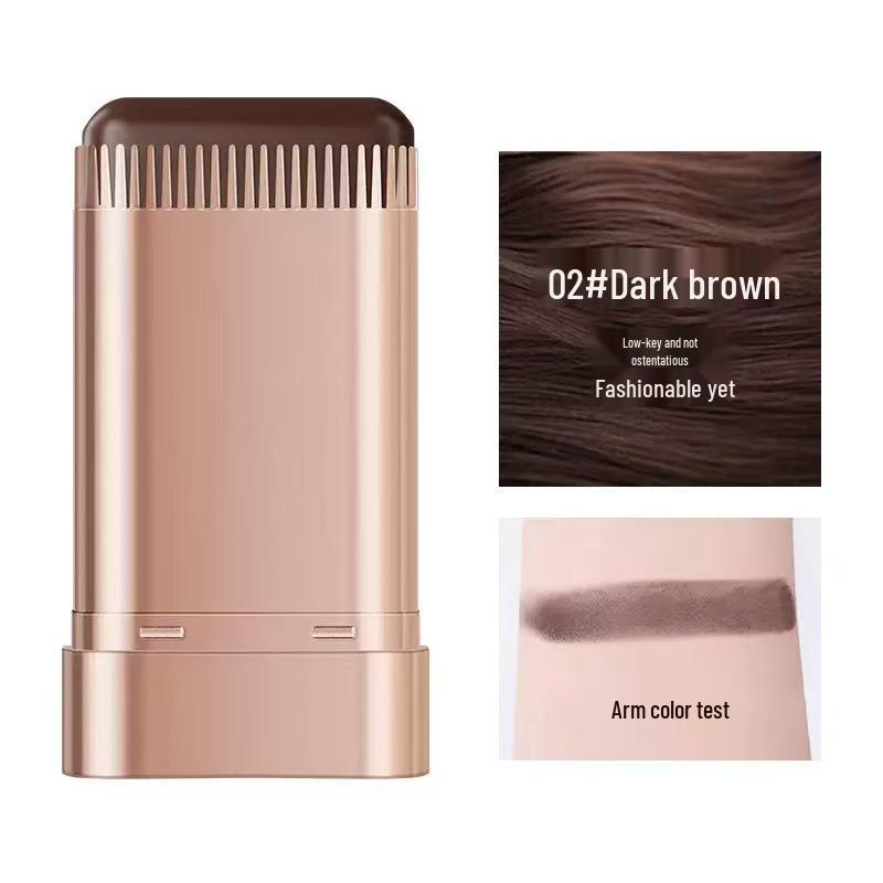 BRH Waterproof Hair Touch-up Stick with Comb - Sweatproof, Disposable Cover for White Hair