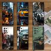 Vintage Car Retro Nostalgia Soft Phone Case for Samsung Galaxy S26 S25 Edge S24 Ultra S23 Plus S22 S21 FE S20 Black Cover Back S