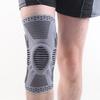Gestrickte Kniekompressionsbandage mit seitlichen Stabilisatoren Patella-Polster Damen Herren Meniskusriss Verletzung Regeneration Gelenkschmerzen Laufen Sport Kniebandage