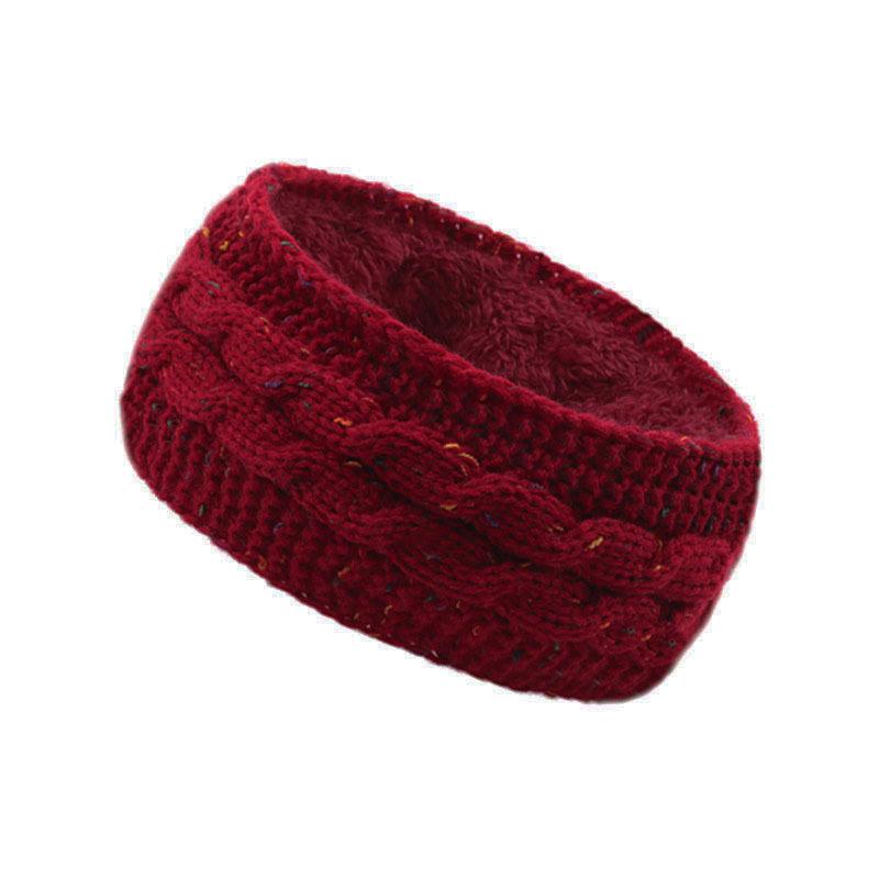 Winter Fleece Hair Accessories Autumn And Winter Wool Knitted Headband Warm Sports Headband Ear Protector