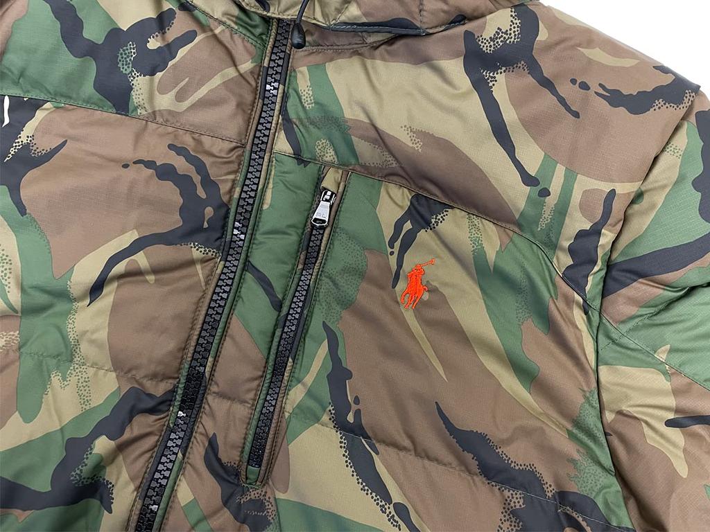Polo Ralph Lauren Performance Down Jacket Size 0101839 Parka, M, Camo,