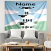 Custom Name Shaun the Sheep Print Tapestry, Backdrop, Easy Setup, Ideal for Bedroom, Office & Living Room, with Aesthetic Wall Hanging Decor.