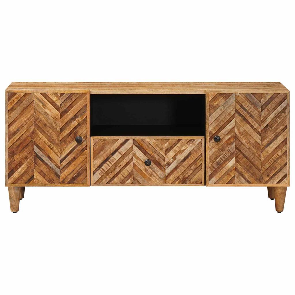 Storage Cabinet In Brown 105 X 33.5 X 46 Cm Solid Mango Wood