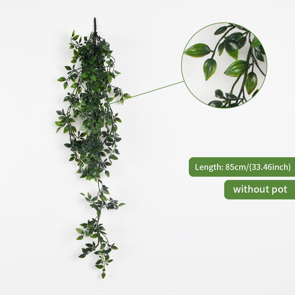 Artificial Vine Plants Hanging Ivy Green Leaves Garland Grape Without Pot Fake Greenery Plant Accessories Garden Decoration Home