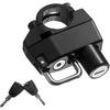 Motorcycle Helmet Lock, Anti-Theft Security Aluminum Alloy Handlebar Locks with 2 Keys, Tamper-Proof Safety Helmet Holder Hook for Motorcycles ATVs