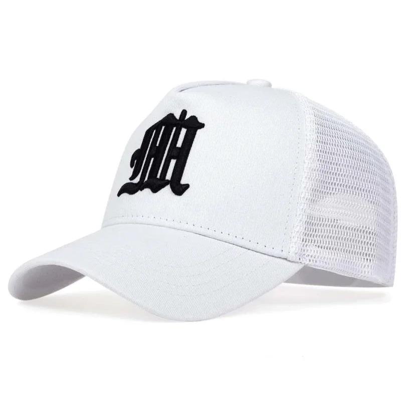 Unisex Personality M Letter Embroidery Baseball Net Caps Spring Summer Outdoor Adjustable Casual Hats Hip Hop Sunscreen Hat