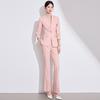 Women's High-End Pink Suit Set: 2025 Spring/Autumn Professional Vest for Management Workwear