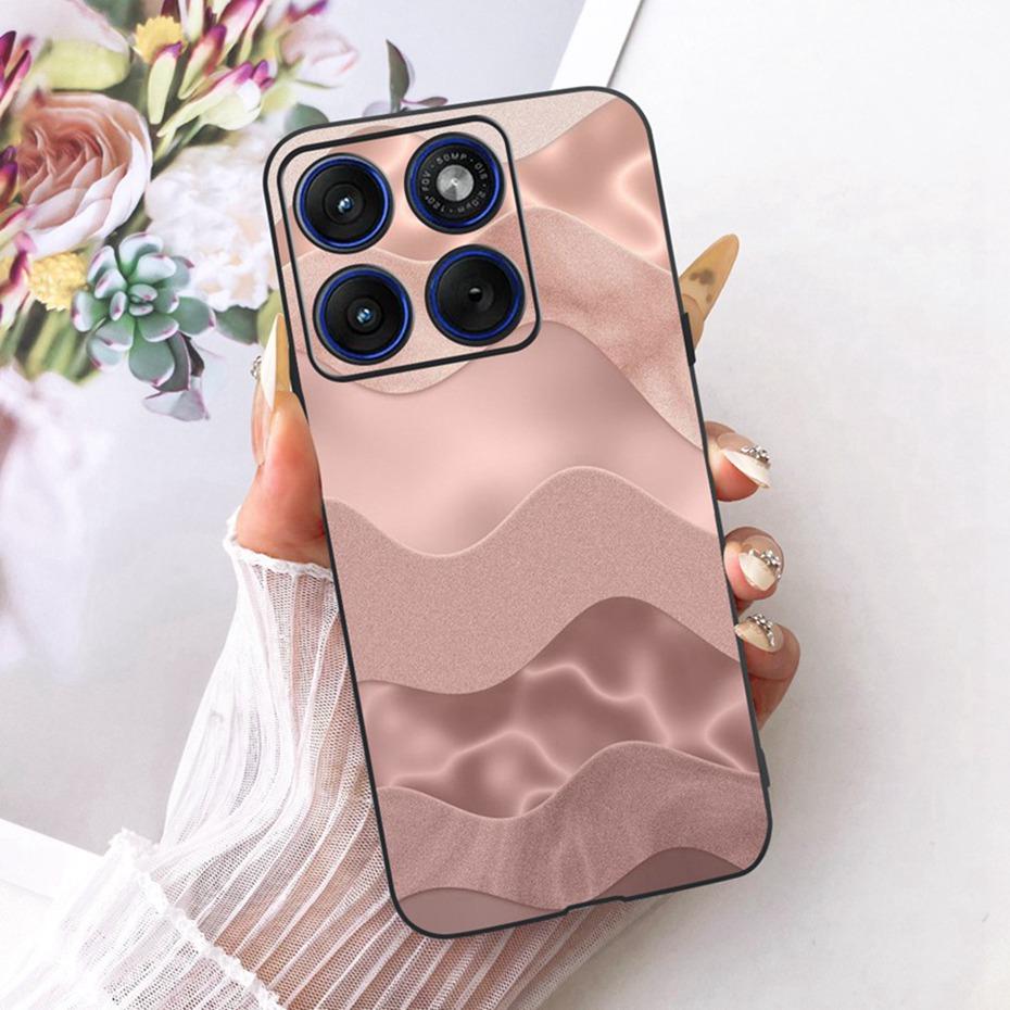 

Cute Printing Phone Case For Motorola Edge 70 / Moto X70 Air 5G Soft Black Silicone TPU Cases For Motorola Edge70 Covers Bumpers Moto X70 Air