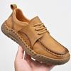 Fashion Brand Mens Casual Leather Oxford Shoes Business Party Office Leather Shoes Soft Sole Comfy Antiskid Outdoor Daily Sneakers Shoes