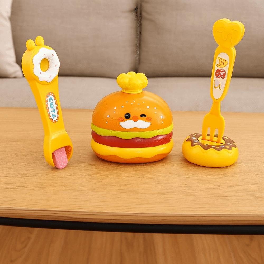 Food Feeding Pudding Feeding Early Education Pretend Play Hamburger Pudding Japanese Simulation Play House Toys Children's