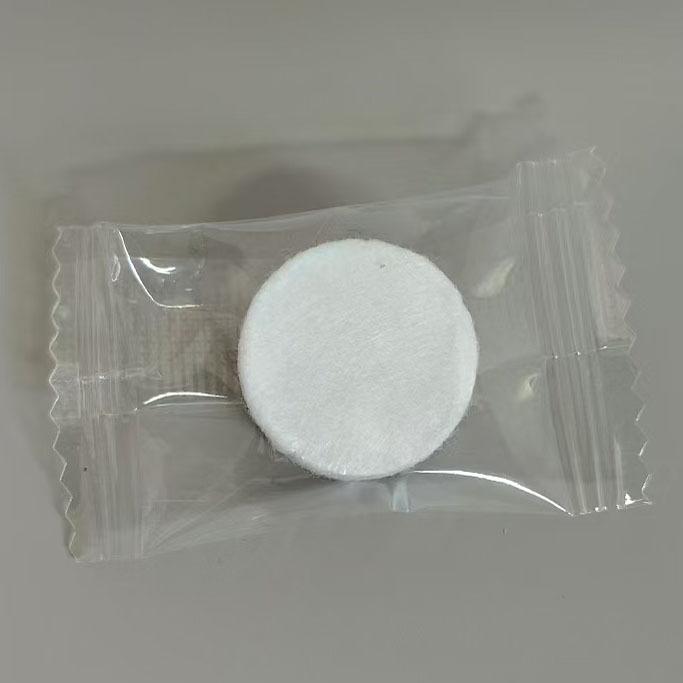 Portable Pearl Pattern Compressed Cotton Towels for Travel - Transparent Packaging