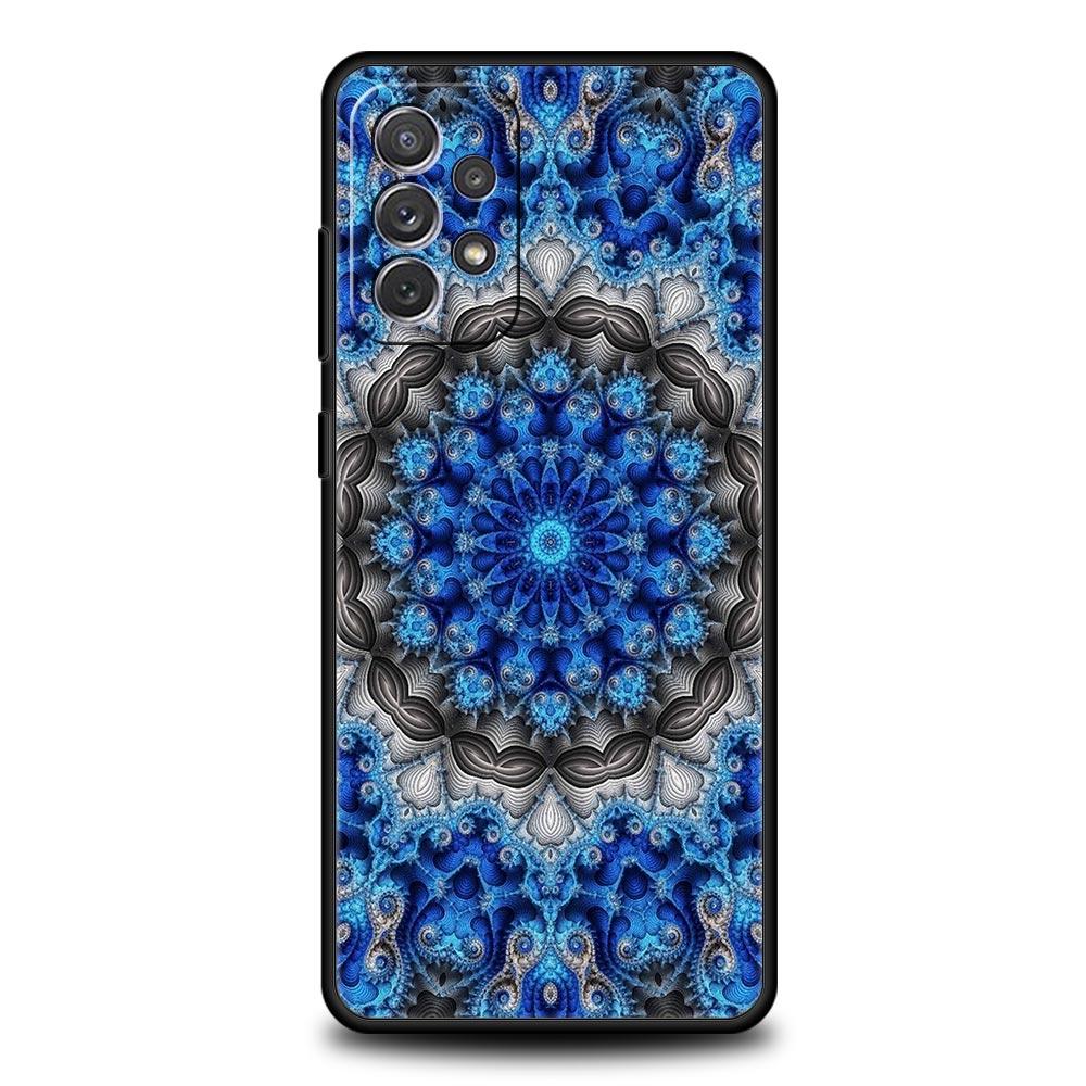 Retro Circular Totem Design Phone Case for Samsung Galaxy A55 A35 A17 A07 A15 A13 A25 A51 A71 A72 A73 A32 A52 A52S A41 Soft TPU