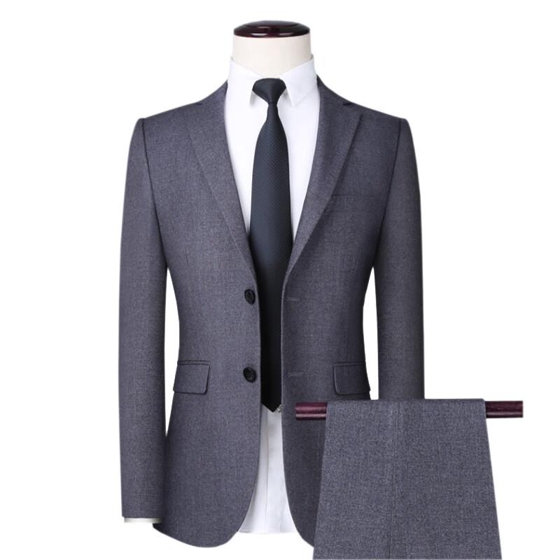 Men's Grey Wool Business Suit