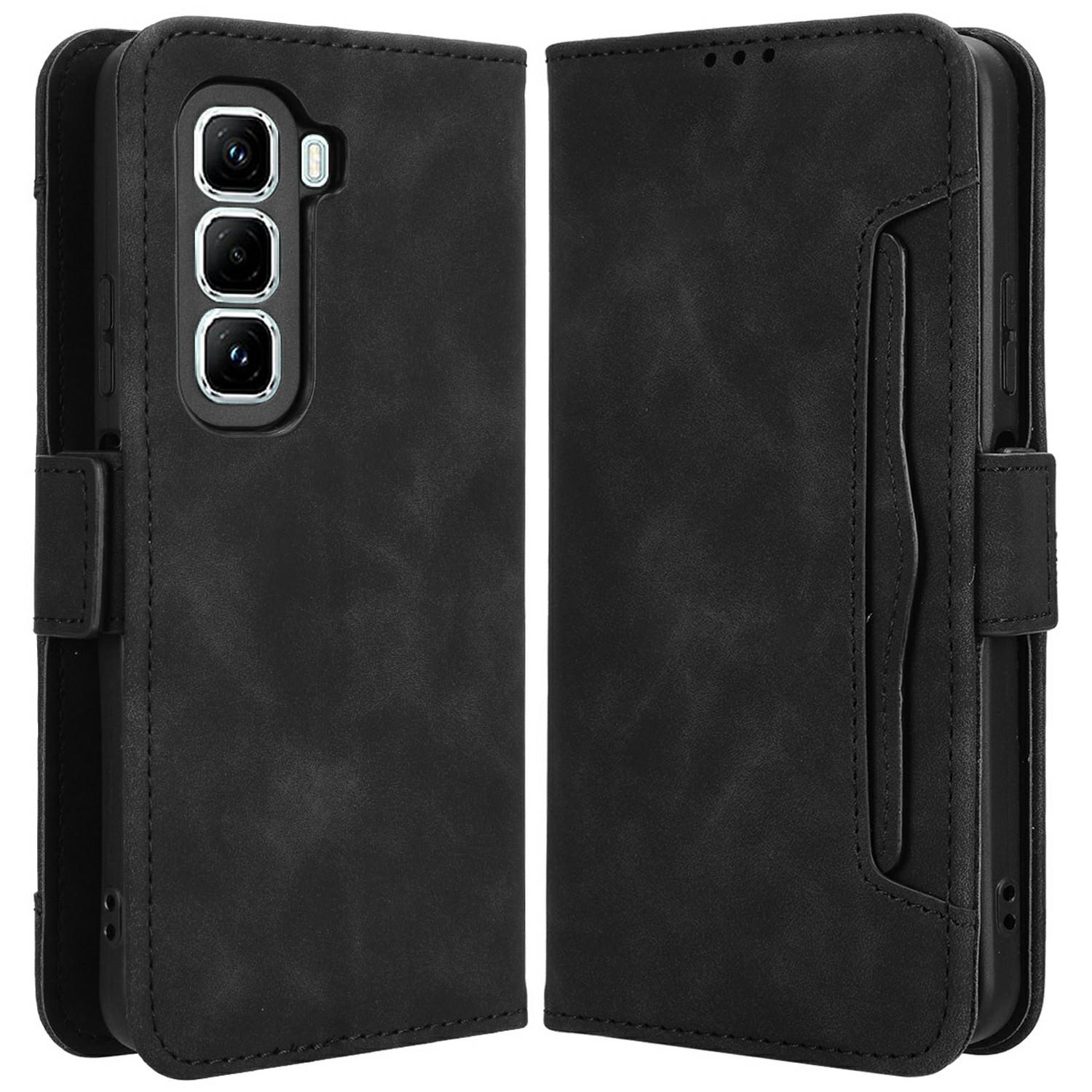 

Кожаный чехол-бумажник для Infinix Hot 50 Pro+ 4G X6880 с несколькими отделениями для карт A