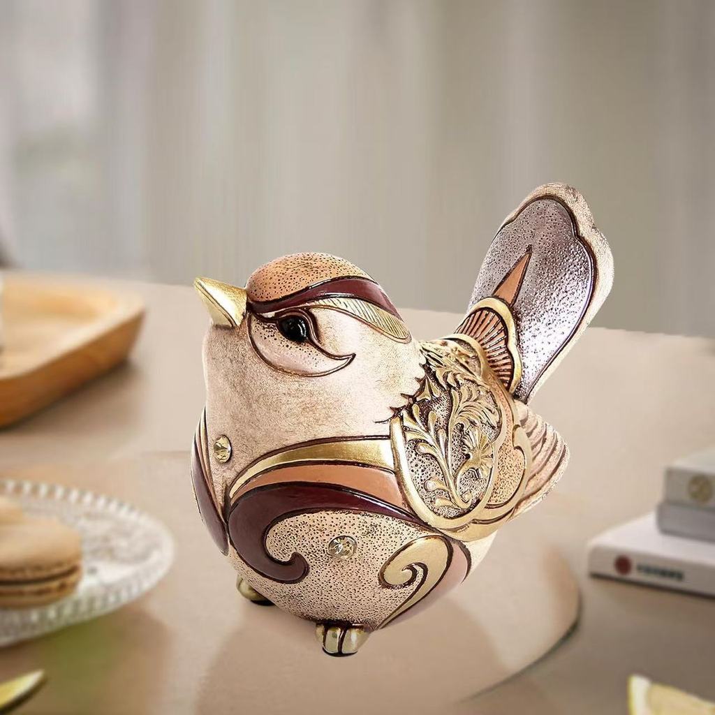 Bohemian Bird Resin Art Sculpture Vintage Animal Decor For Home Garden And Gift Ideas