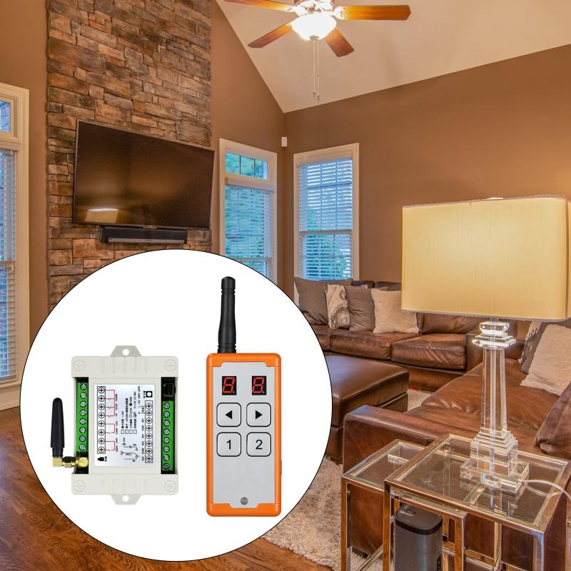 315Mhz/433Mhz Wireless Remote Control RF Remote for Motor Waterpump 12V-48V 4CH Universal Relay Receiver and Transmitter