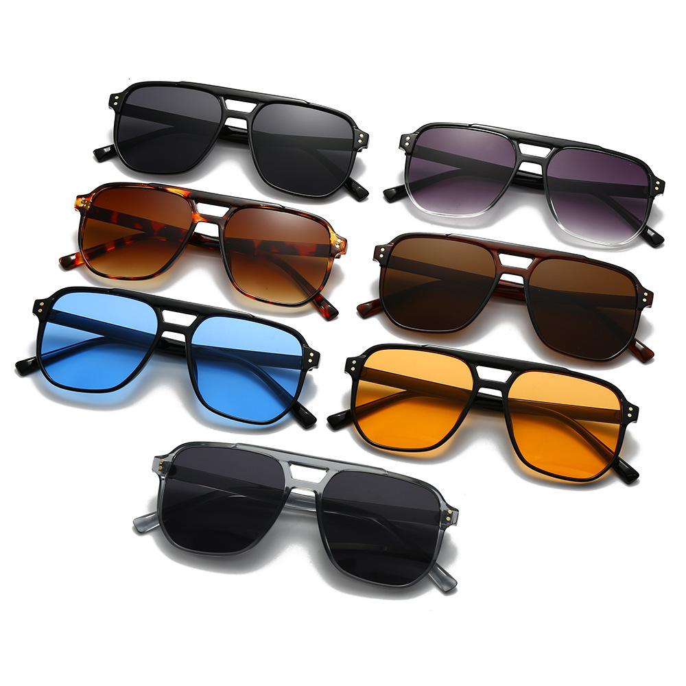 New Vintage Women Sunglasses Men Square Shades Brand Designer Unisex Sun Glasses Black Lense Male Female Eyewear Uv400