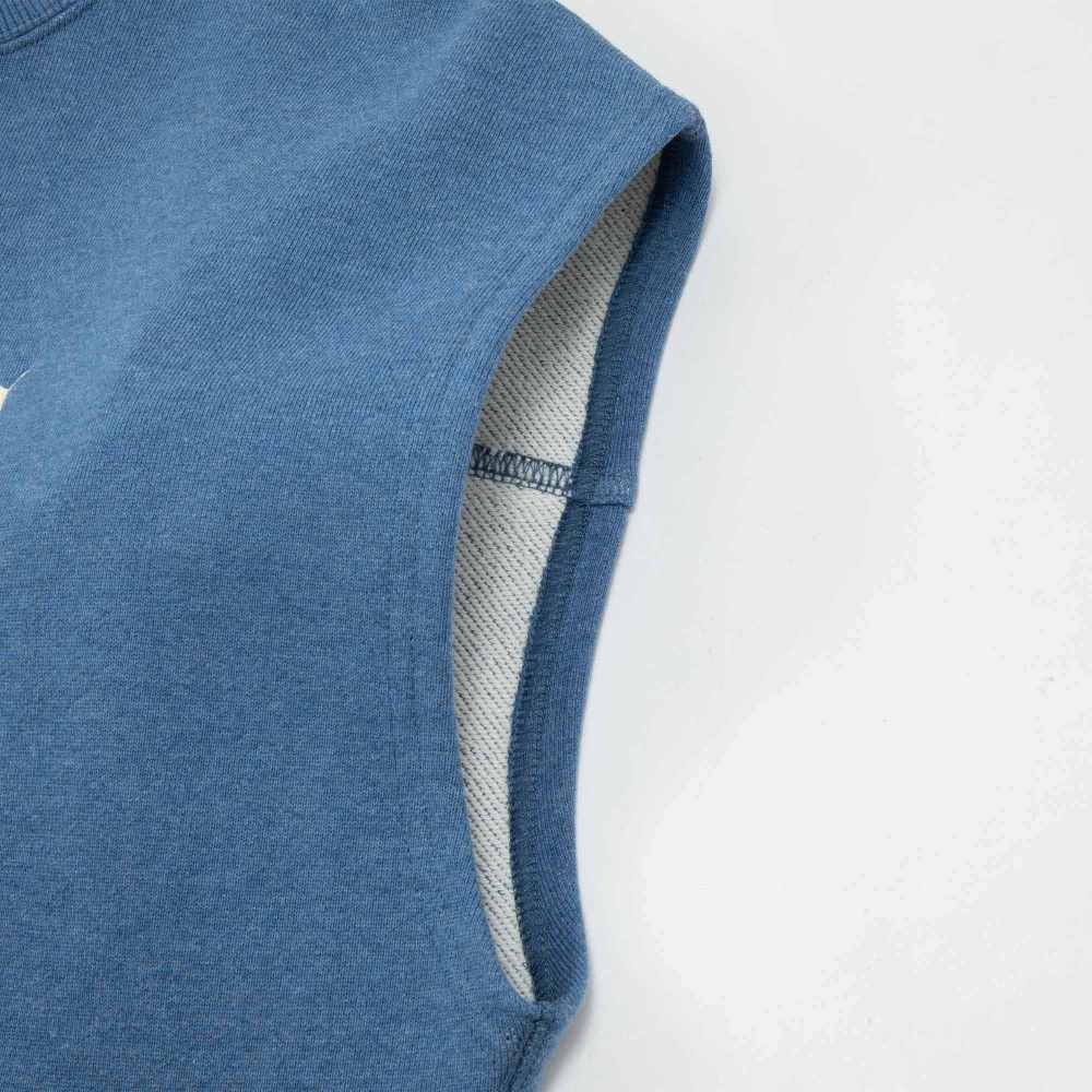 Puma Navy Series Solid Color Casual Pullover Knitted Sports Slim Fit Breathable Round Neck Sleeveless Vest Unisex Vests Deep-Space-Blue 623127-56