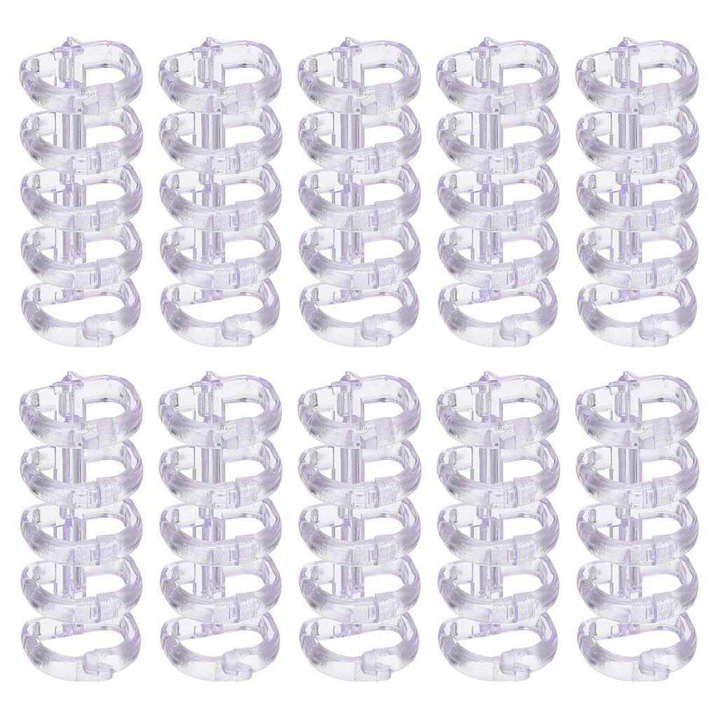 10/20Pcs 5-Ring Binding Spines Snap Split Binder Rings Plastic Round Loose-Leaf Rings Comb Folio Binder Stationery Office Supply