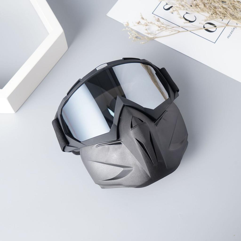 Motorcycle Personality Mask Outdoor CS Tactical Mask Motorcycle Off-Road Windshield Helmet Eyepiece