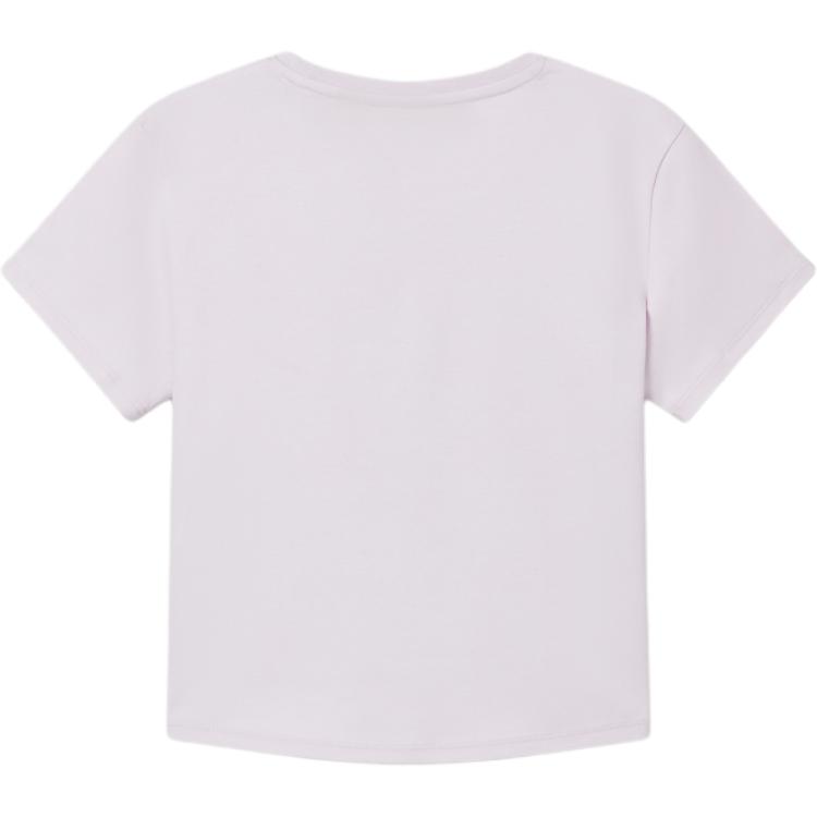 Levis Soft Comfortable Casual Ribbed Crew Neck Short Sleeve T-Shirt Women T-Shirts Purple 003HQ-0001