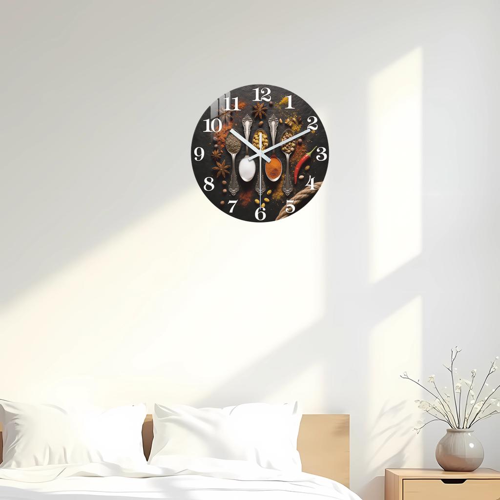 Marble-Patterned First-Class Wooden First-Class Wall Top-Grade Clock 10-24Inch First-Class Silent Top-Grade Wall Premium-Quality Clocks