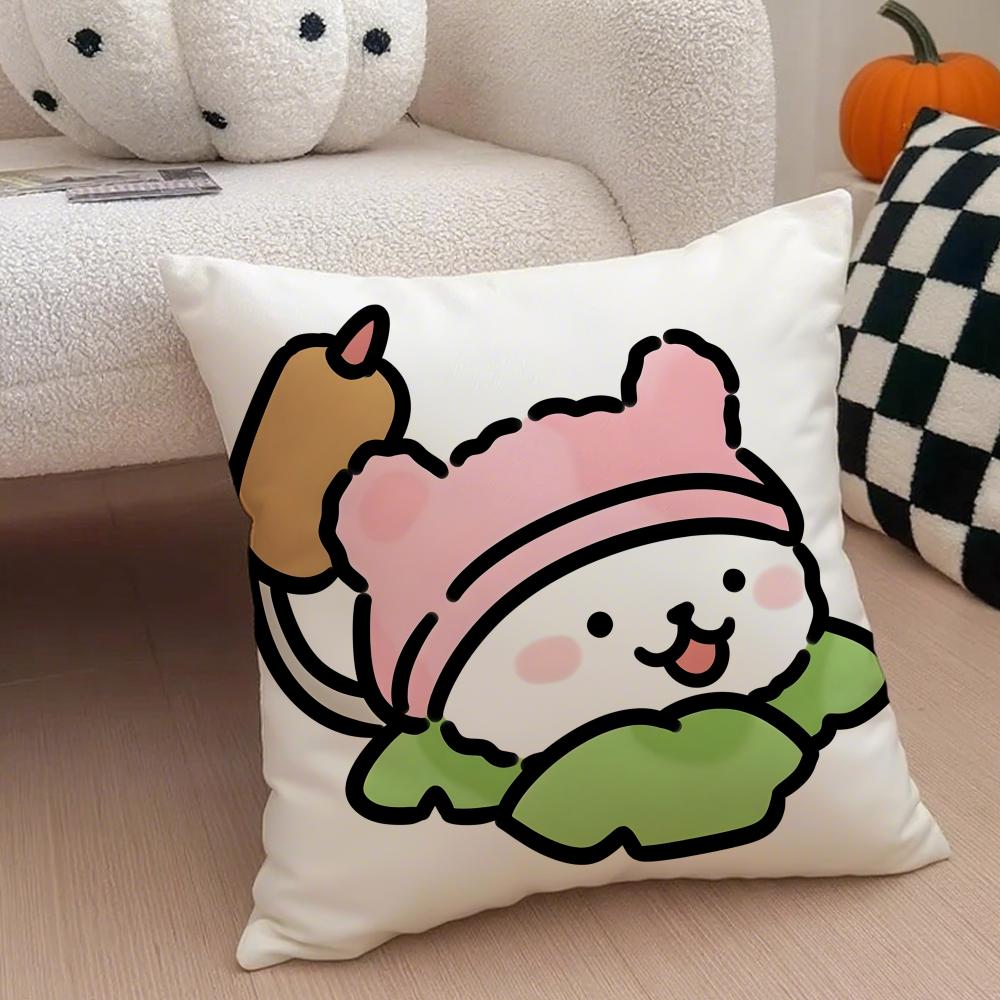 

Cute Iine Puppy Dog Lovely Cushion Cover Throw Pillow Cover Hidden Button Durable Polyester Chair Cushion 30X30cm