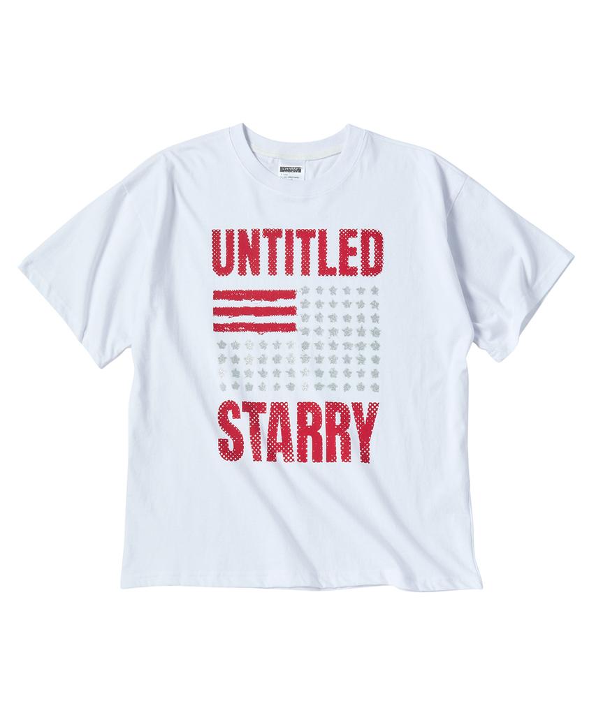 Eontaiteulseoul Untitled Starry Flag Crop Short Sleeve White