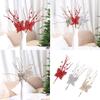 6Pcs Christmas Holly Berries Branch Holly Berries Stems Christmas Plant Decoration For Christmas Party Centerpieces