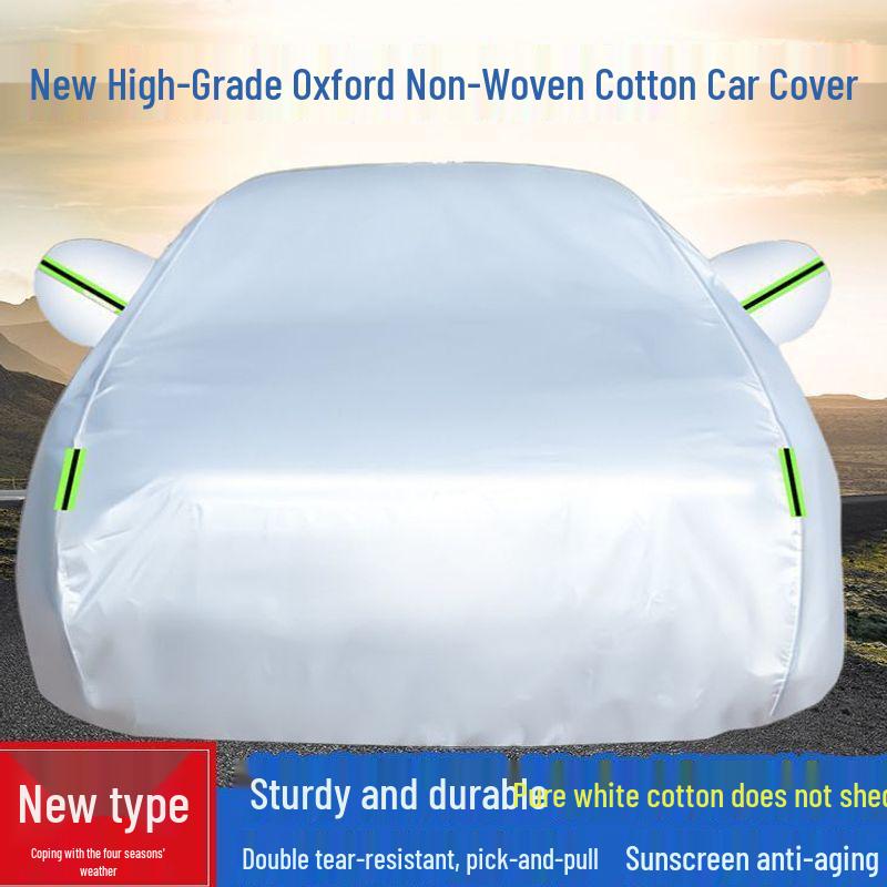 All-Season Universal Car Cover: Sunshade, Insulation, Rainproof, Snow Protection, Oxford Cloth, Thickened.