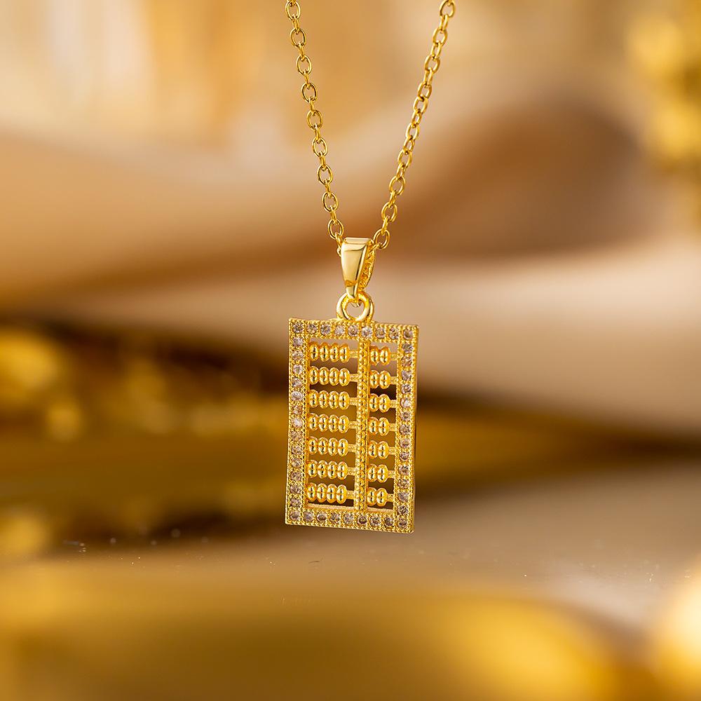 Elegant Luxury Full Zircon Copper Micro Inlaid Necklace Women Simple Exquisite Collarbone Chain Necklace