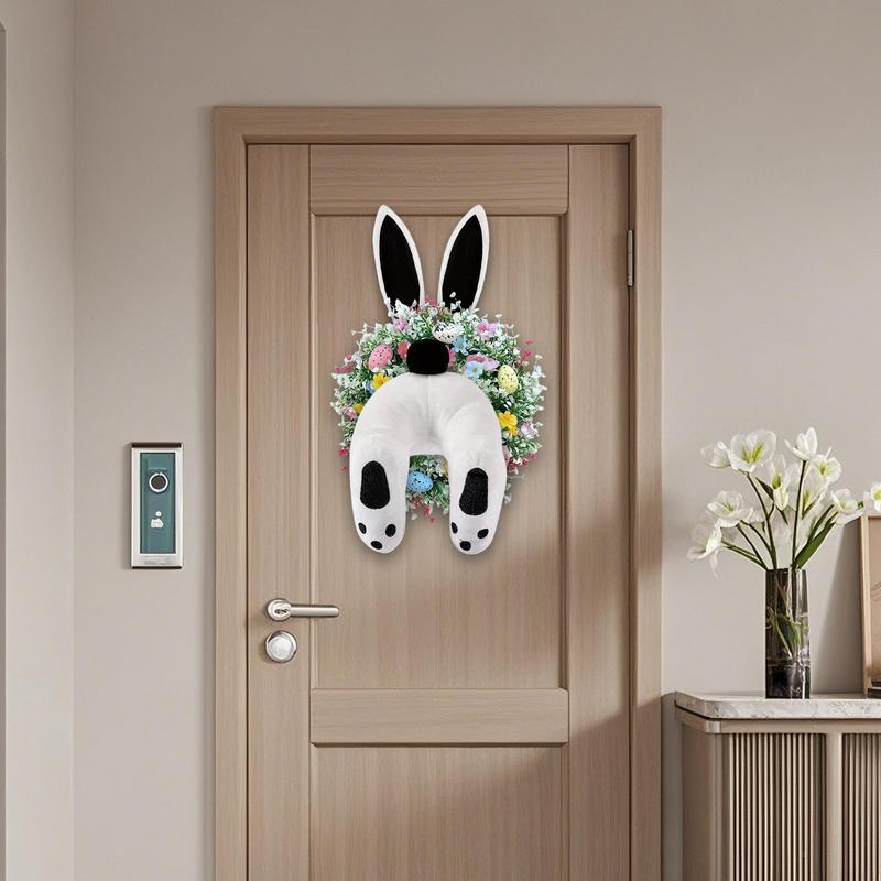 Wandbehang Osterhasenkranz Zubehör 3 Stück Niedlicher Hasenkranz Aufsatz für Festival Haustürdeko Fenster Feiertag