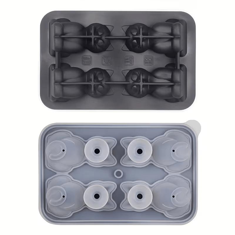 Cute Cat Paw Silicone Ice Cube Tray, Food Grade BPA-Free Easy Release Ice Mold for Whiskey, Cocktails, Home Bar, Kitchen