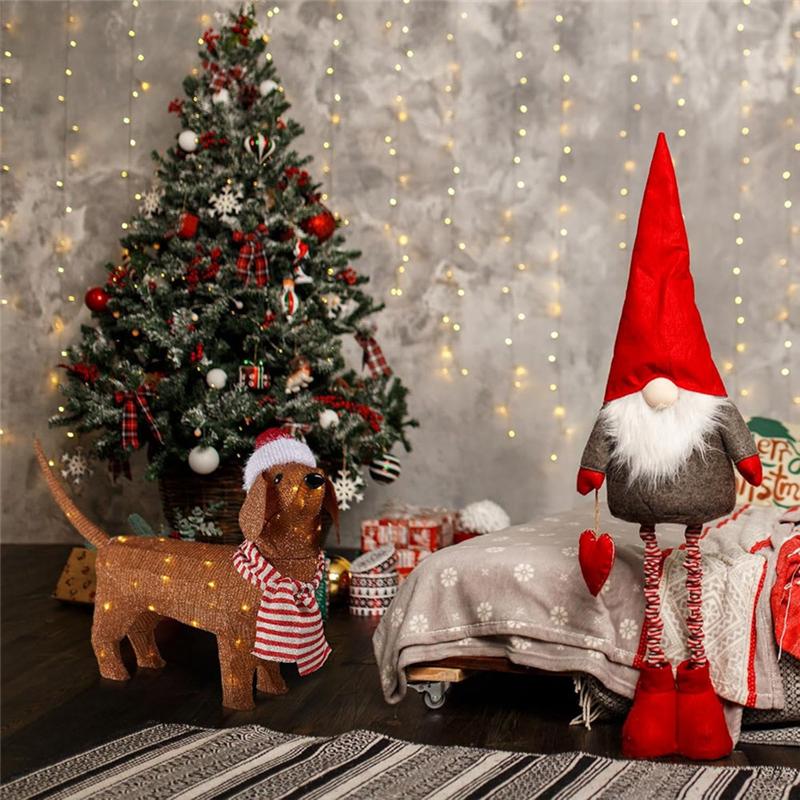 Practical-Christmas Lights Dachshund Christmas Shiny Decorations Dachshund Christmas Holiday Decorations