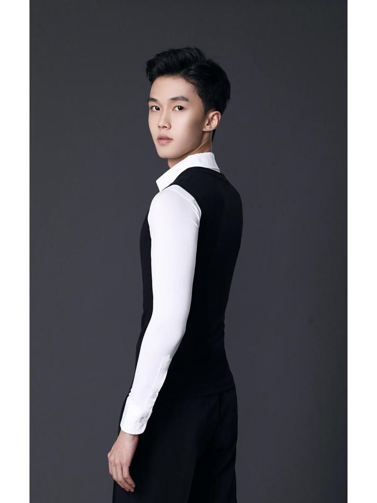 Herren Moderne Latein-Tanzweste - Professionelle Elastische Trainingskleidung