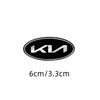 6x3.3cm Car Steering Wheel Logo Emblem Cover Sticker for KIA K2 K3 K5 K7 K9 Picanto Stinger Forte Sorento Sportage Rio Soul Ceed NK2
