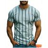 Summer casual short sleeved daily wear 3D printed T-shirt, loose and breathable round neck T-shirt