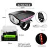 Rechargeable Waterproof Bicycle Headlight & Electric Horn for Night Riding