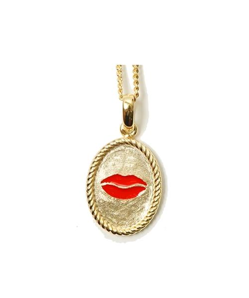 Bonbeau Antique Lip Necklace