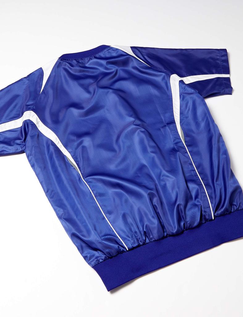 SSK Short Sleeve Shirt D Blue x White Japan XO2 to Japanese size Men's Pre-Jean V-Neck (Mesh Lining), (6310), (equivalent 4L)