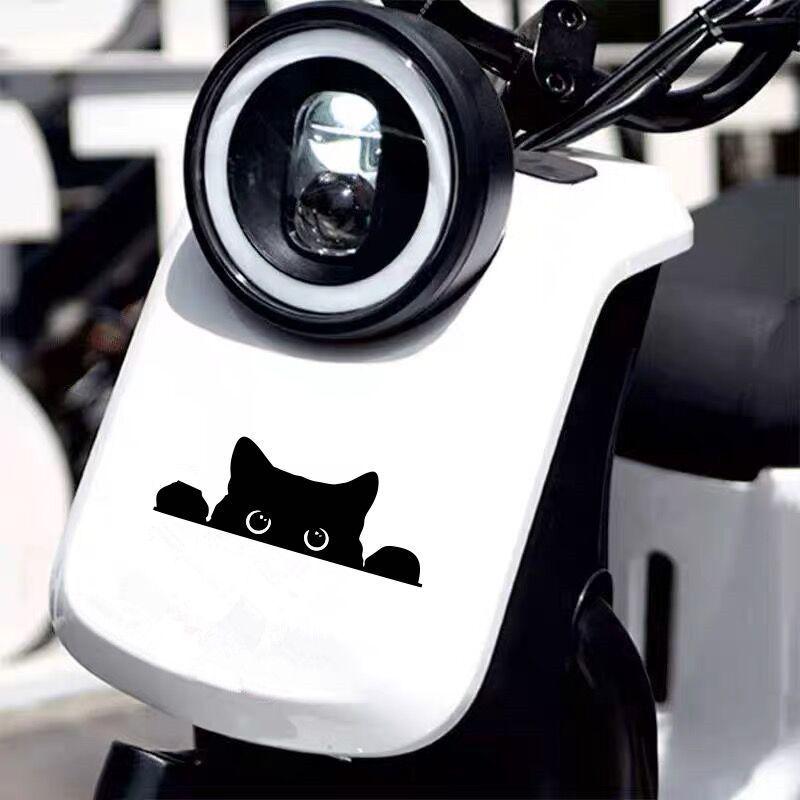 Creative Cross-border Cartoon Cat Sticker for Cars, Computers, Glass & Motorcycles