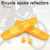 Bike Safety Reflectors 2Pcs Warning Enhanced Visibility Universal Simple Installation Reflective Wheel Spoke Cover Bicycle Rim MTB Road Lights