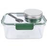 Salad Lunch Container With Dressing Compartment Reusable Portable  proof Salad Bowl for   Gym Bag