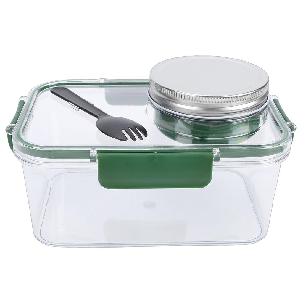 Salad Lunch Container With Dressing Compartment Reusable Portable  proof Salad Bowl for   Gym Bag