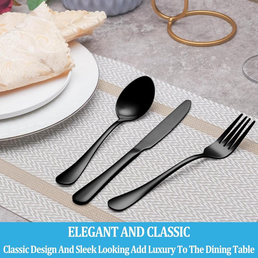 Dinner Forks Set of 6 Food Grade Stainless Steel Silverware Forks Mirror Finish Salad Forks, Use for Home,Kitchen or Restaurant, 8 Inches