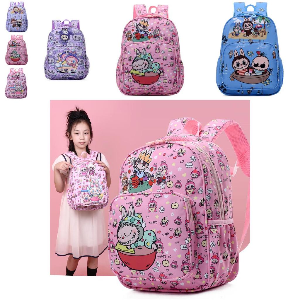 Adorable Labubu Children's Backpack In Cute Cartoon Style Perfect For School Use