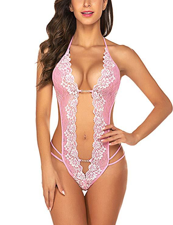 European and American sex underwear, sexy women's three-point neck underwear