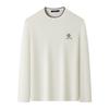 MONTAGUT Men's 100% Long-Staple Cotton Antibacterial Crew Neck Long Sleeve T-Shirt