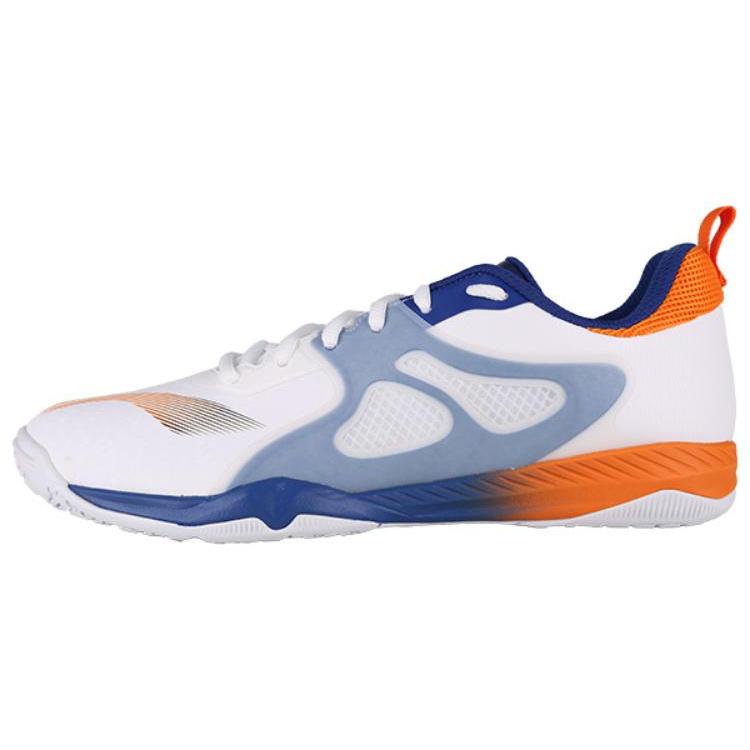 

New LiNing Anti-Slip And Wear-Resistant Breathable Low-Top Training Shoes Unisex White Blue Orange APTS011-5 39